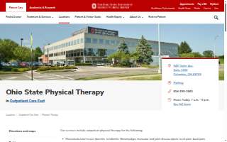 Ohio State Physical Therapy Outpatient Care East website