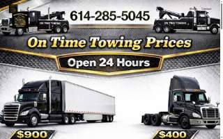 On time towing services website