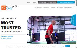 Orthopedic ONE Therapy Services Easton website