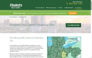 Plunkett's Pest Control of Columbus website