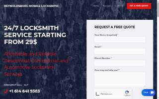 Reynoldsburg Mobile Locksmith website