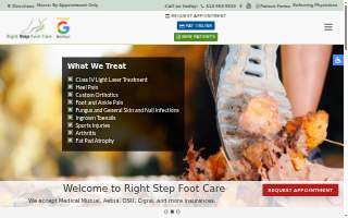 Right Step Foot Care website