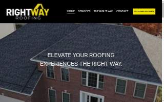 Right Way Roofing website