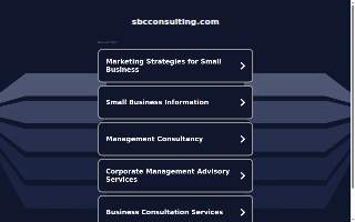 SBC Small Business Consulting website