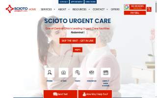 Scioto Urgent Care website