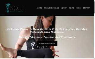 Sole Physical Therapy LLC website