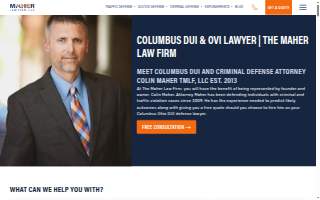 The Maher Law Firm: Columbus Traffic Ticket Attorney website