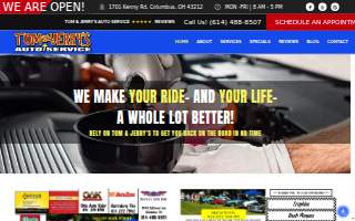 Tom and Jerry's Auto Service website