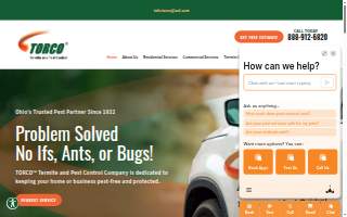 TORCO Termite and Pest Control Company website