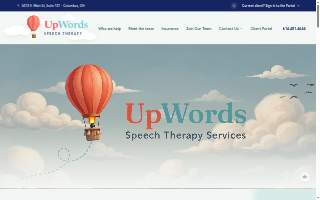 UpWords Speech Therapy Services website