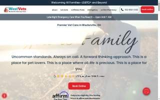 Westerville Veterinary Clinic website