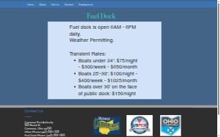 Conneaut Fuel Dock website
