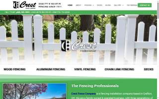 Crest Fence Company website