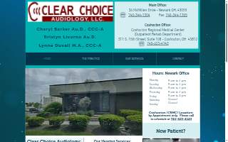 Clear Choice Audiology, LLC website