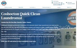 Coshocton Quick Clean Laundromat website