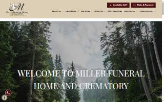 Miller Funeral Home website