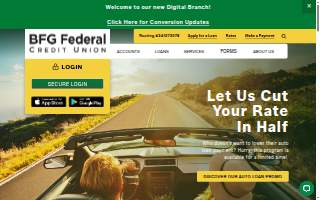 BFG Federal Credit Union website