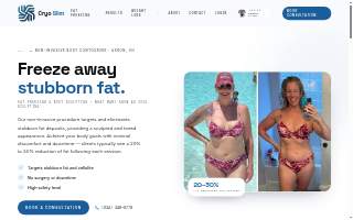 Cryo Slim Solutions website