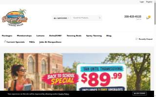 Darque Zone Tanning website