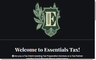 Essentials Tax Services website