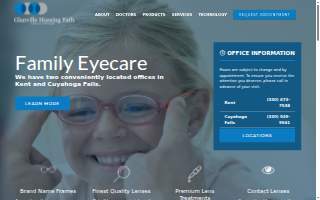 Glanville, Hussing and Fath Family Eyecare website