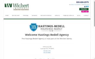 Hastings-Bedell Insurance website