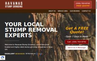 Havanas Stump Grinding website