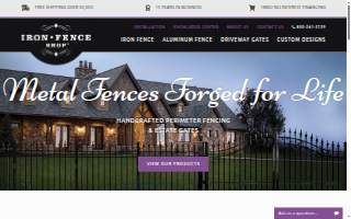 Iron Fence Shop website