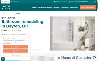 Bath Fitter of Dayton website