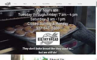 Big Sky Bread Co website