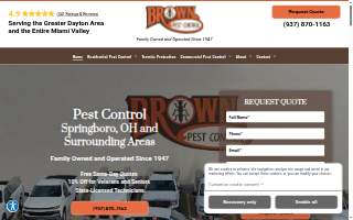 Brown Pest Control Inc website