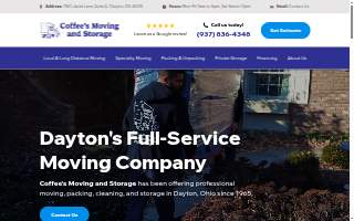 Coffee's Moving and Storage website