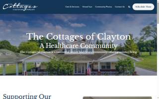 Cottages of Clayton Inc website