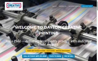 Dayton Creative Printing, Inc. website