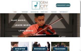 Gem City Music Studio website