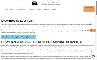 Help Moving And Storage website