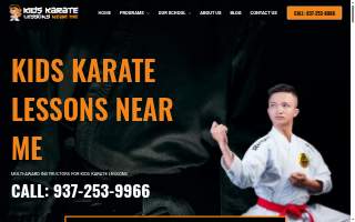 Kettering-Dayton Kids Karate Lessons Near Me website