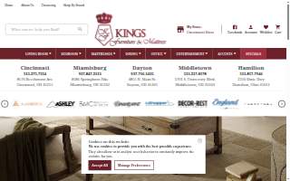 Kings Furniture & Mattress website