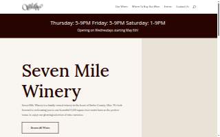 Seven Mile Winery, LLC of Dayton website