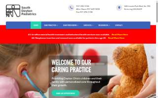 South Dayton Pediatrics Inc website