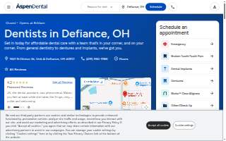 Aspen Dental - Defiance website
