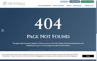 Trustwell Living at Kingsbury Place website