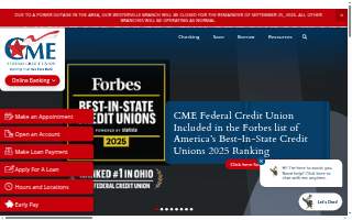 CME Federal Credit Union website