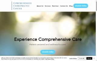 Comprehensive Chiropractic Care Center website