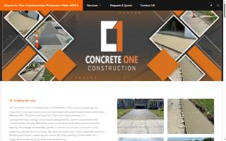 Concrete One Construction website