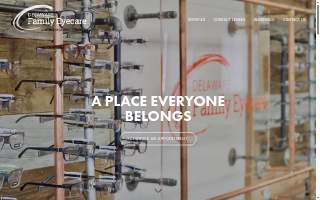 Delaware Family Eyecare website