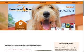 Homestead Dogs website