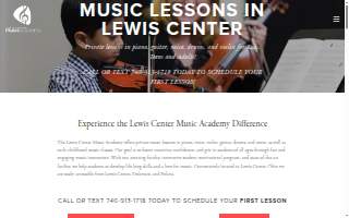 Lewis Center Music Academy website