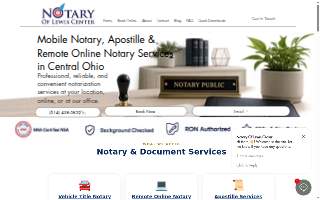 Notary Of Lewis Center website