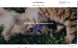 Pet Health Plus Veterinary Hospital website